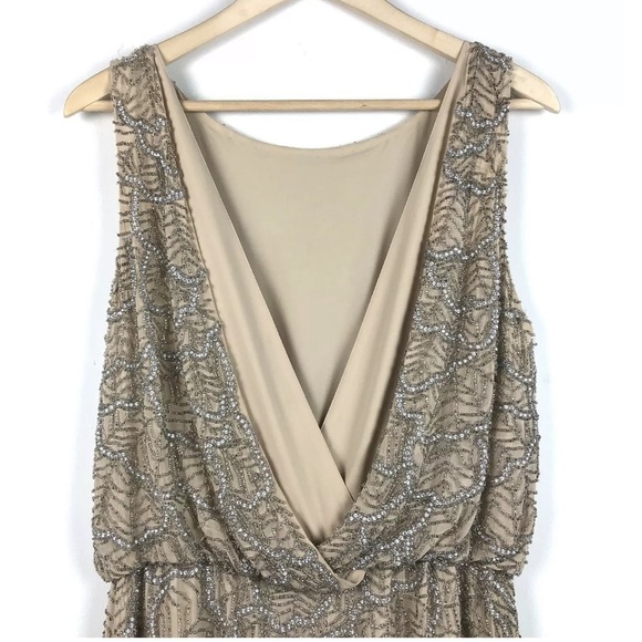 Alice + Olivia | Nola crop waist beaded dress - Picture 6 of 10